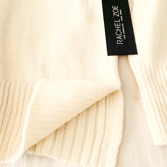 NWT Rachel Zoe Sweater Cream Turtleneck Pullover - Picture 8 of 8